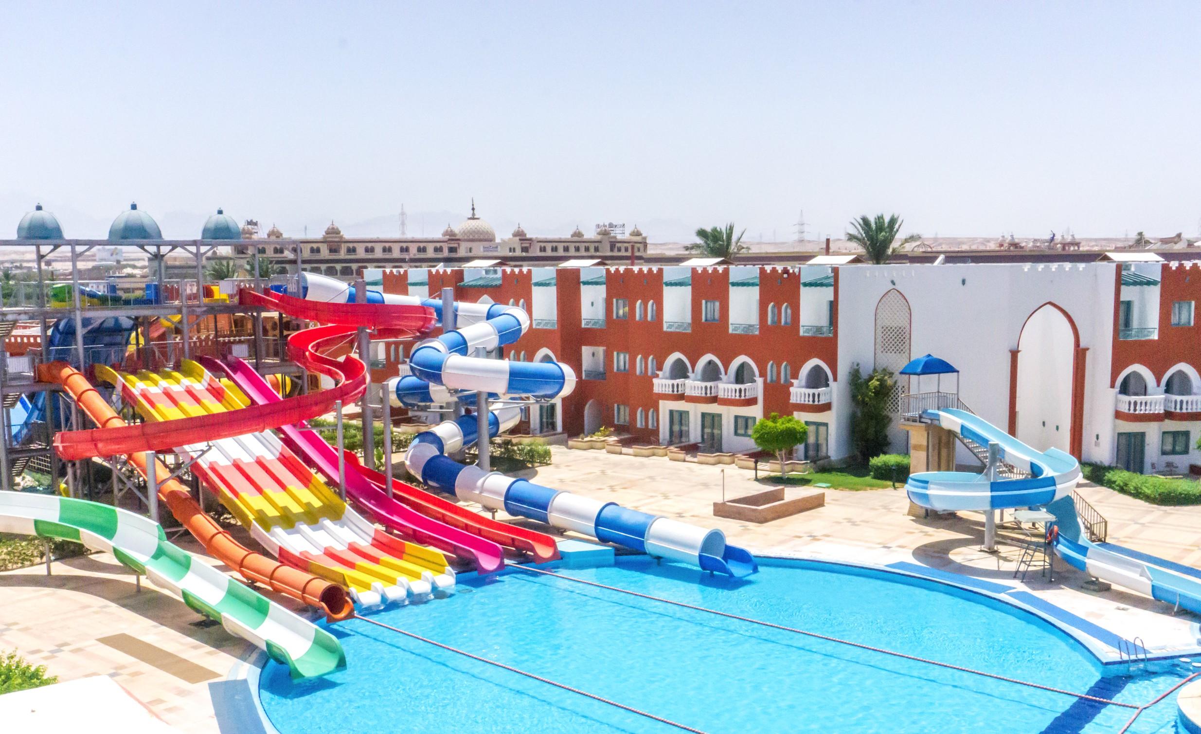 Sunrise Garden Beach Resort Hurghada Esterno foto Aqua Park